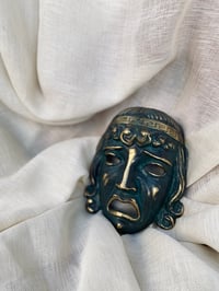 Image 1 of Masque grec en bronze, fait main
