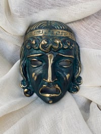Image 2 of Masque grec en bronze, fait main
