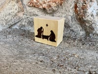 Image 1 of Nativity Scene - Basswood Block 