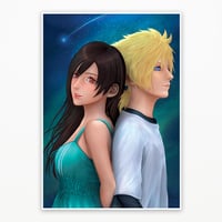 Image 1 of FINAL FANTASY VII REMAKE - THE CHILDHOOD PROMISE ART PRINT