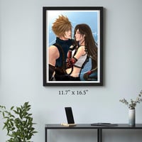 Image 3 of FINAL FANTASY VII REMAKE - BECAUSE I HAVE YOU ART PRINT