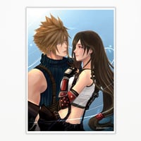 Image 1 of FINAL FANTASY VII REMAKE - BECAUSE I HAVE YOU ART PRINT