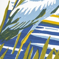 Image 3 of Grey Heron silkscreen print