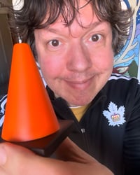 Mini Traffic Cone signed by Dave Hill