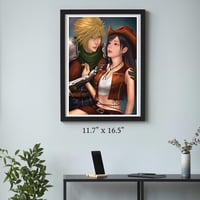 Image 3 of FINAL FANTASY VII REMAKE - ONLY IF I WERE SOLDIER ART PRINT