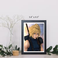 Image 3 of FINAL FANTASY VII REMAKE - CLOUD STRIFE ART PRINT