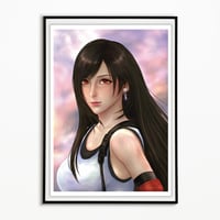 Image 2 of FINAL FANTASY VII REMAKE - TIFA LOCKHART ART PRINT