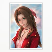 Image 1 of FINAL FANTASY VII REMAKE - AERITH GAINSBOROUGH ART PRINT