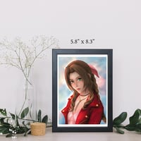 Image 3 of FINAL FANTASY VII REMAKE - AERITH GAINSBOROUGH ART PRINT