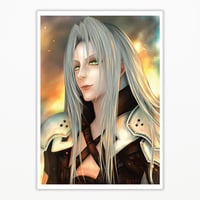 Image 1 of FINAL FANTASY VII REMAKE - SEPHIROTH ART PRINT