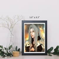 Image 3 of FINAL FANTASY VII REMAKE - SEPHIROTH ART PRINT