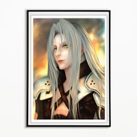 Image 2 of FINAL FANTASY VII REMAKE - SEPHIROTH ART PRINT