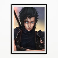 Image 2 of FINAL FANTASY VII REMAKE - ZACK ART PRINT