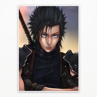 Image 1 of FINAL FANTASY VII REMAKE - ZACK ART PRINT