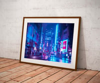 Image 2 of Fine Art - 10 copies / Signed - Shibuya Neon Night