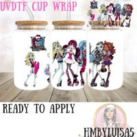 Image 1 of Monster High UVDTF cup wrap 