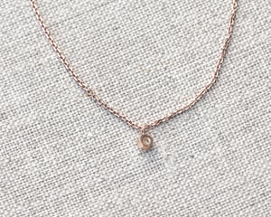 Image of 18ct Rose gold 3.0mm rose-cut diamond necklace