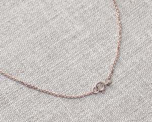 Image of 18ct Rose gold 3.0mm rose-cut diamond necklace