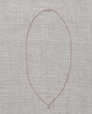 Image of 18ct Rose gold 3.0mm rose-cut diamond necklace