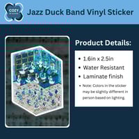 Image 2 of Jazz Duck Band Sticker