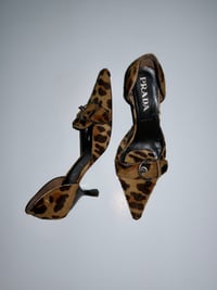 Image 3 of Prada Leopard D'Orsay Heels - EU37.5