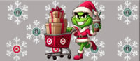 Image 2 of Grinch shopping UVDTF cup wrap 
