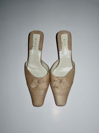 Image 1 of Gucci Leather Mules - EU40