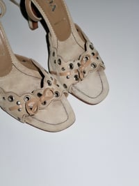 Image 5 of Prada Eyelet Strappy Heels - EU38.5