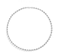 Image 1 of Round Moissanite Tennis Necklace 