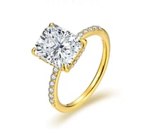 Image 1 of Radiant Cut Moissanite Ring
