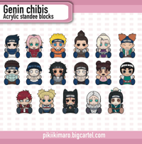 [PREORDER] Genin Chibis Acrylic Standee Blocks