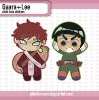 [ PREORDER ] Gaara + Lee Chibi Holo Sticker