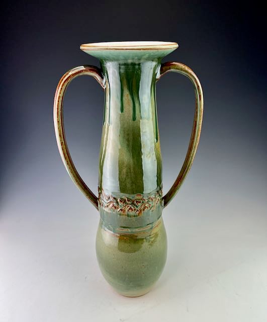 Image of Tall double handled vase or pouring vessel (WBSM/JJFCu/CuAsh)