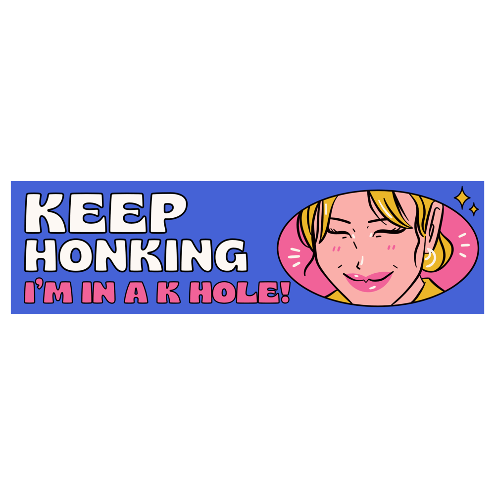 KEEP HONKING BUMPER STICKER PACK 