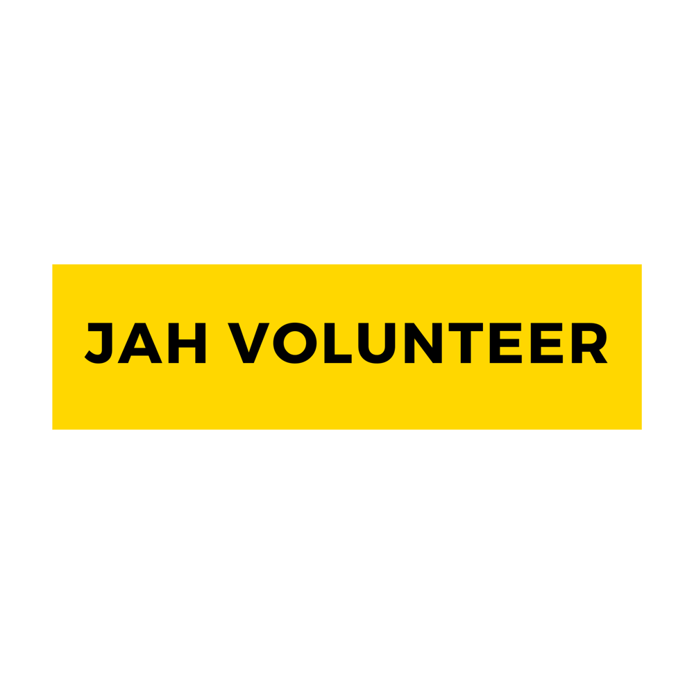 JAH VOLUNTEER BUMPER STICKER PACK