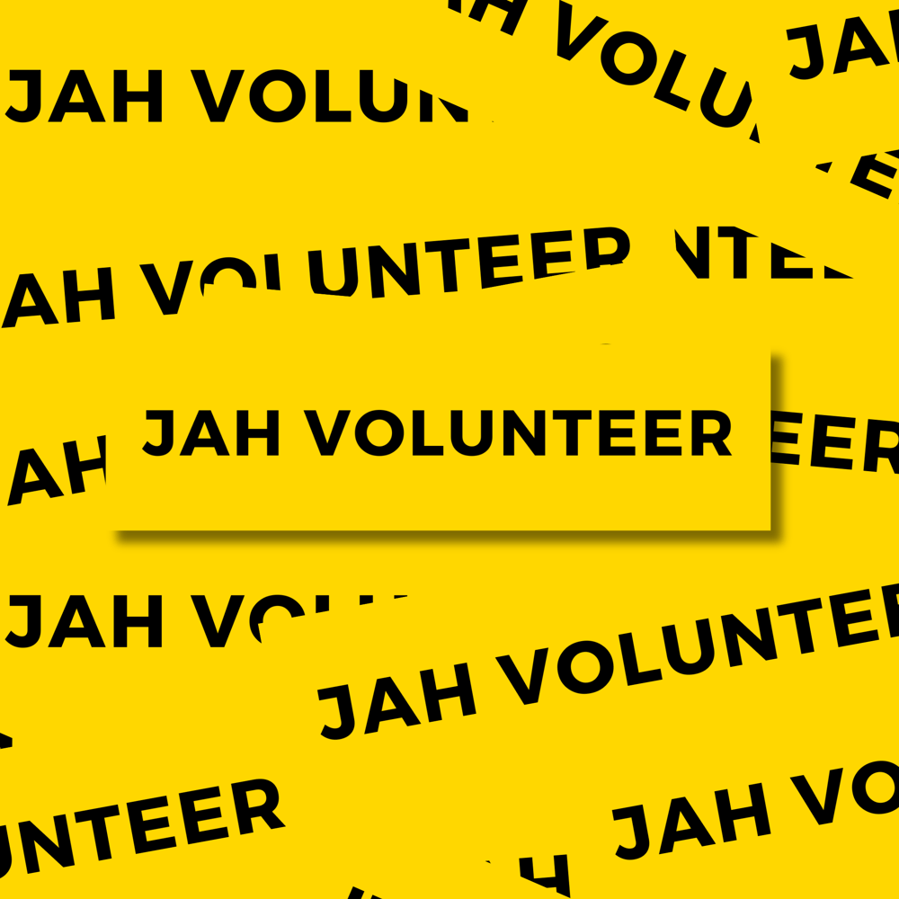JAH VOLUNTEER BUMPER STICKER PACK 
