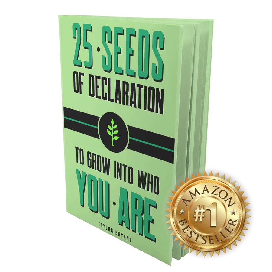 Image of 25 Seeds of Declaration by Taylor Bryant Paperback / Hard Cover