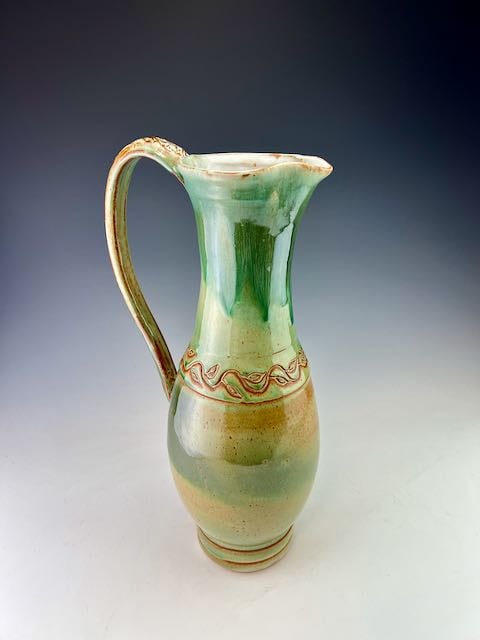 Image of Textured Grecian pitcher (WBSM/JJFCu/CuAsh)