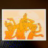 Image 3 of Flimpo merch bundle! 3 stickers + 1 mini-poster (6" x 9")