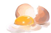 Broken Egg Print