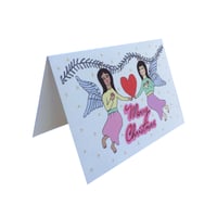 Image 3 of Angels Christmas Tinsel Card