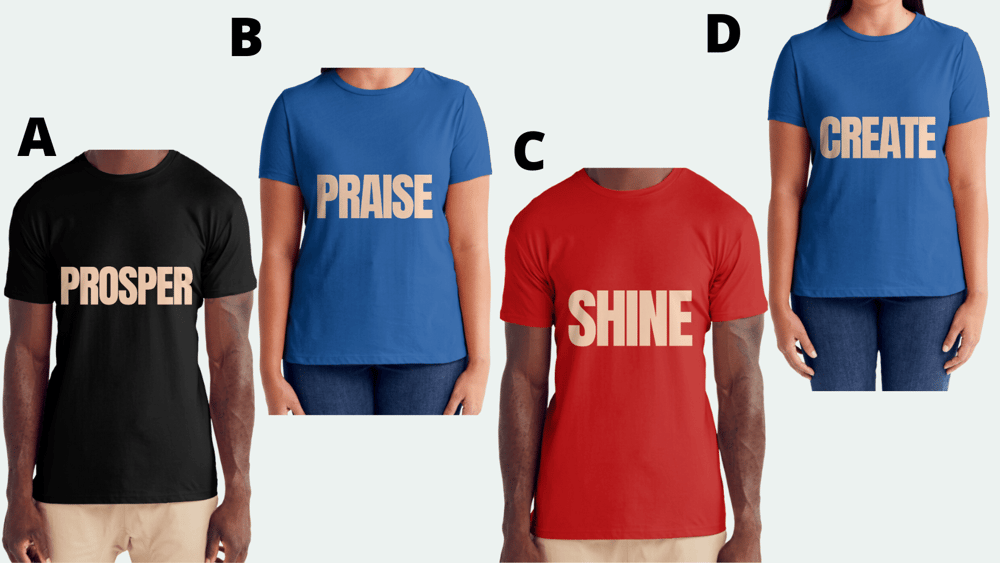 Image of PROSPER, PRAISE SHINE & CREATE COLLECTION (UNISEX)