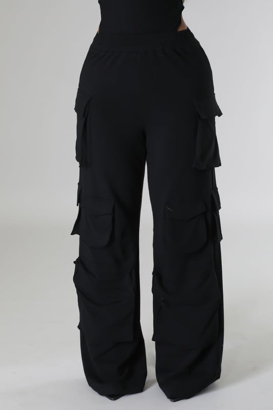 Image of Jersey Cargo Pants (black)