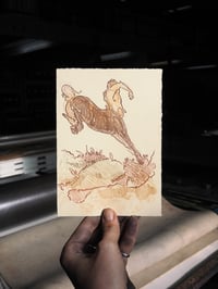 Little Leaping Centaur Stone Lithograph print