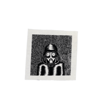 Gas Mask Patch (White Fabric)