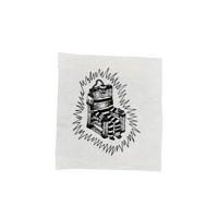 Electric Chair Patch (white fabric)