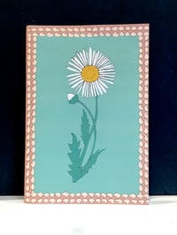 Daisy Flower Frame A5 Stapled Notebook