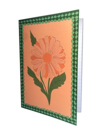 Image 4 of Orange Flower A5 Stapled Notebook