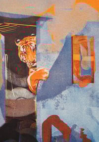 Image 2 of A head filled with tigers... A5 Risograph Print