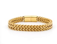 Image 9 of Gold Woven Unisex Bracelet